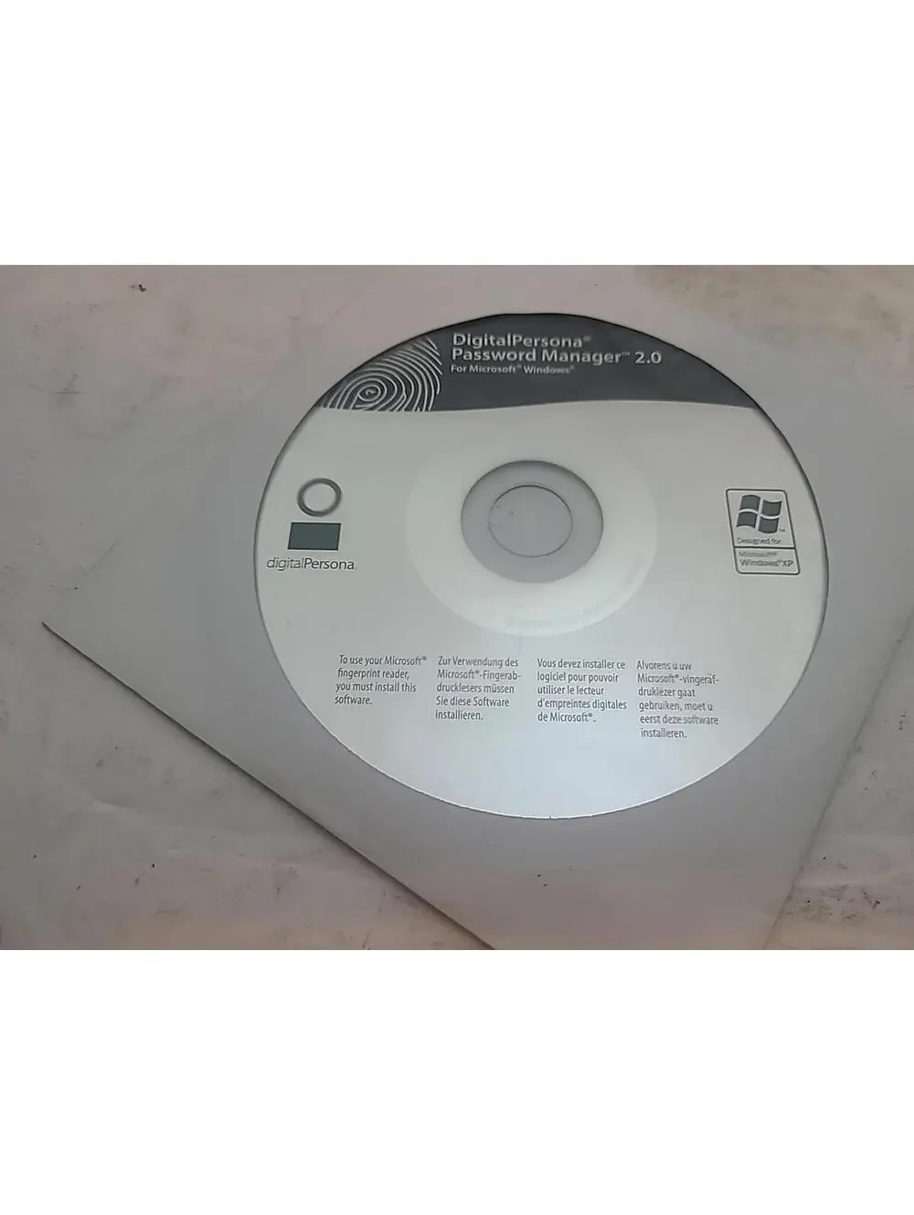 Microsoft Fingerprint Reader Windows With Software Start Up Guide Model 1033 New